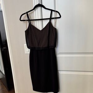 Dress the Population Black Layered Mini Dress